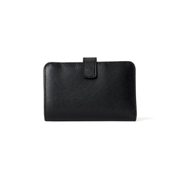 New Kate Spade Spencer Saffiano Leather Compact Wallet Black - Picture 3 of 3